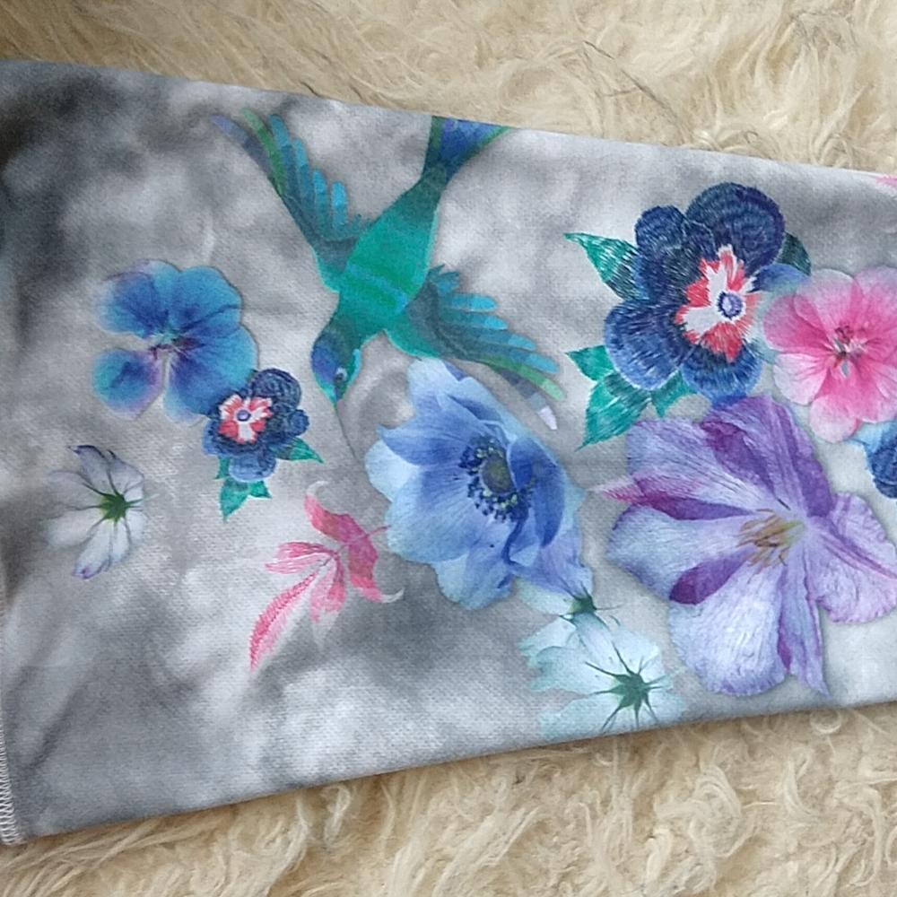 Evolution and Creation Floral Hummingbird High Waist Capri Legging S - Picture 3 of 9